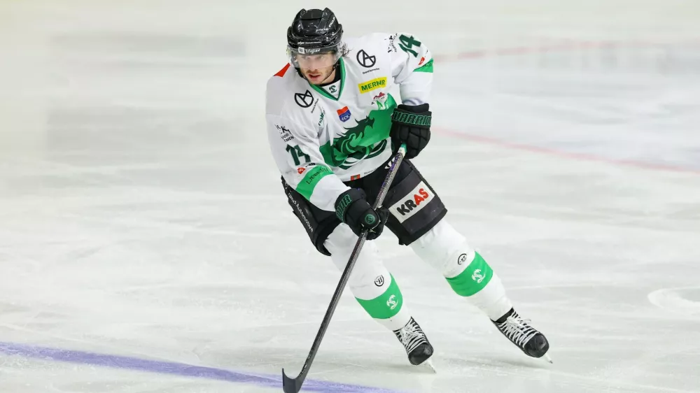 GRAZ,AUSTRIA,9.OCT.26 - ICE HOCKEY - win2day ICE Hockey League 2026/27, regular season, Moser Medical Graz99ers vs HK Olimpija Ljubljana. The image shows Ziga Jeglic (Olimpija Ljubljana).,Image: 1141876896, License: Rights-managed, Restrictions: AUSTRIA OUT, GERMANY OUT, SWITZERLAND OUT, UK OUTSOUTH TYROL OUT, Model Release: no 