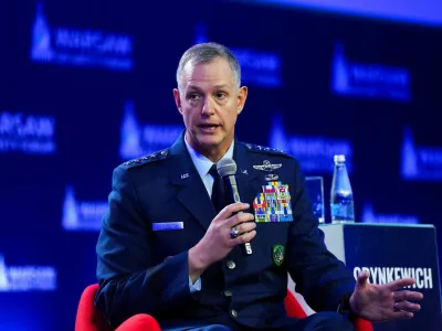 NATO's Supreme Allied Commander Europe Alexus Grynkewich speaks during the Warsaw Security Forum in Warsaw, Poland, October 12, 2026. REUTERS/Aleksandra Szmigiel