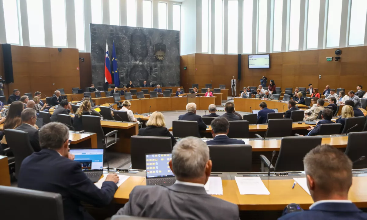 Na petkovi izredni seji državnega zbora o datumu referenduma