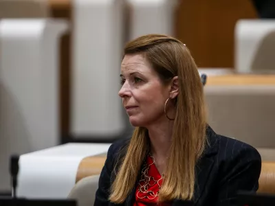 - Tea Ko&scaron;ir, poslanka Demokrati,- 02.06.2026. - Zasli&scaron;anja kandidatov za ministre 4. vleda Janeza Jan&scaron;e pred parlamentarnimi odbori v DZ RS.//FOTO: Bojan Velikonja