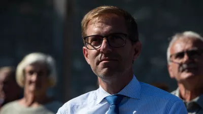 - Marko Koprivc, državni sekretar pristojen za kohezijsko politiko. Na Ministrstvu za kohezijsko politiko in razvoj.- 23.09.2024. - Dan Interreg sodelovanja 2024 s predstavitvijo projekta Hitro 2 namenjenemu kriznemu sodelovanju obmejnih področij Slovenije in Hrva&scaron;ke ob Podpori EU sredstev.//FOTO: Bojan Velikonja
