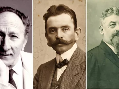Edvard Kocbek, Ivan Cankar in Ivan Tavčar / Foto: Dokumentacija