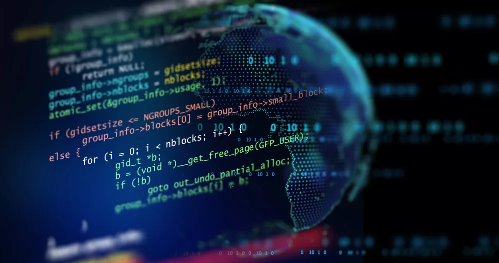 Abstract Futuristic infographic with Visual data complexity, represent Big data concept, node base programming / Foto: Monsitj Getty Images/istockphoto