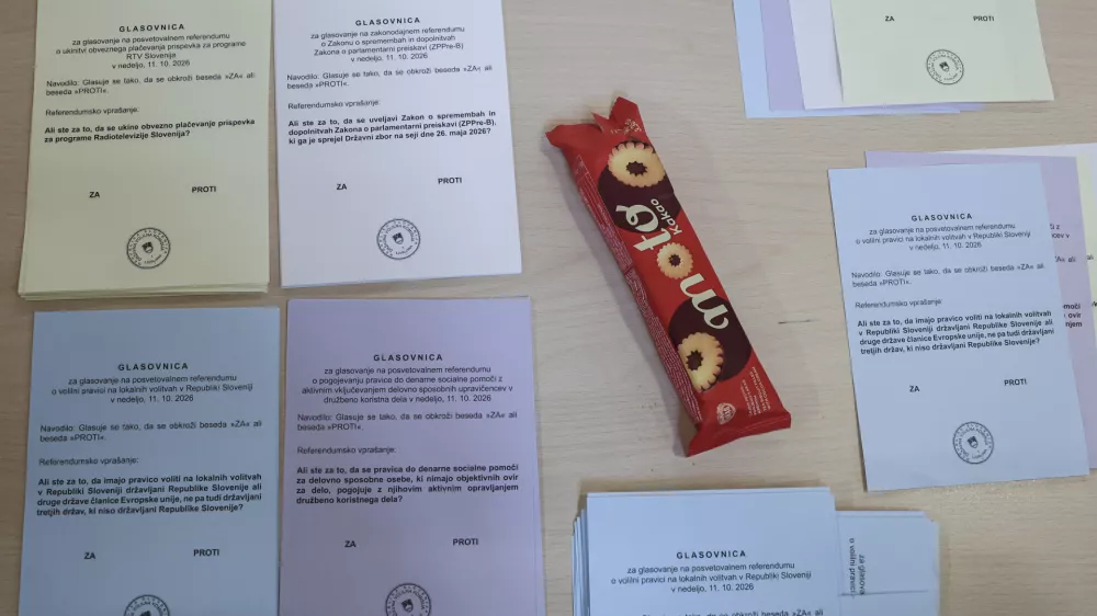 - 11.10.2026 - referendum o politični policiji in treh posvetovalnih referendumih - Sostro//FOTO: Jaka Gasar