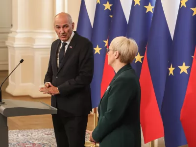 - Janez Ivan Jan&scaron;a, Predsednik Vlade RS,- Nata&scaron;a Pirc Musar, Predsednica RS,- 17.06.2026. Sprejem 16. Vlade Republike Slovenije pri Predsednici Republike Slovenije Nata&scaron;i Pirc Musar.//FOTO: Bojan Velikonja