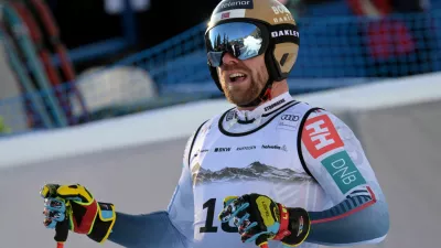 FILE PHOTO: Alpine Skiing - FIS Alpine Ski World Cup - Men's Downhill Training - Crans-Montana, Switzerland - January 31, 2026 Norway's Aleksander Aamodt Kilde reacts after his run during training REUTERS/Romina Amato/File Photo