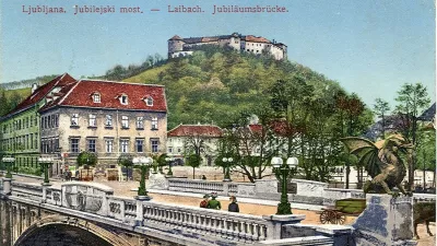 Razglednica jubilejnega mostu iz leta 1901