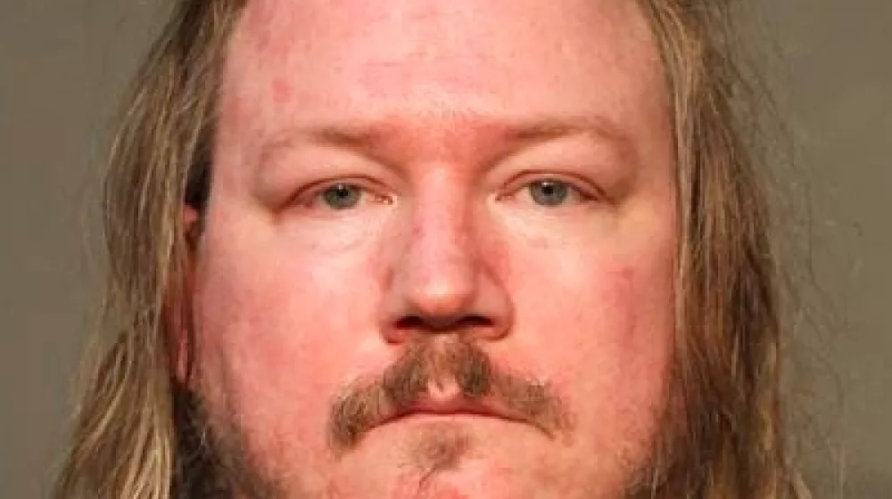 FILE - This booking photo provided by the Des Moines, Iowa, Polk County Sheriff's Office shows Sean Gardner on Aug. 14, 2025. (Polk County Sheriff's Office via AP, File)