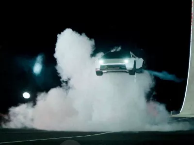Tesla unveils its long-delayed Roadster nearly a decade after first revealing a next-generation version of its original electric sports ​car, at a launch event in Waco, Texas, US, on October 15, 2026, in this still image taken from a handout video. Tesla/Handout via REUTERS THIS IMAGE HAS BEEN SUPPLIED BY A THIRD PARTY. NO RESALES. NO ARCHIVES. MANDATORY CREDIT.    TPX IMAGES OF THE DAY