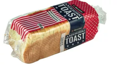 Umik toastov Mercatorjeve blagovne znamke.Ameriski toast. 
