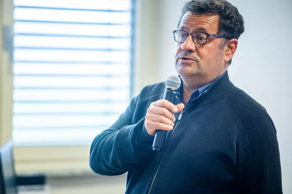 Ljubljana, BC Naklo.Okrogla miza o ekstremnih vremenskih pojavih v okviru dogodka ministrstva za okolje in prostor Podnebni dialog 2026.Raziskovalec Primoz Banovec s Fakultete za gradbenistvo in geodezijo UL.