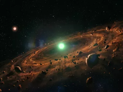 Ilustracija tak&scaron;ne zvezde, izdelana s pomočjo umetne inteligence. / Foto: Google Gemini