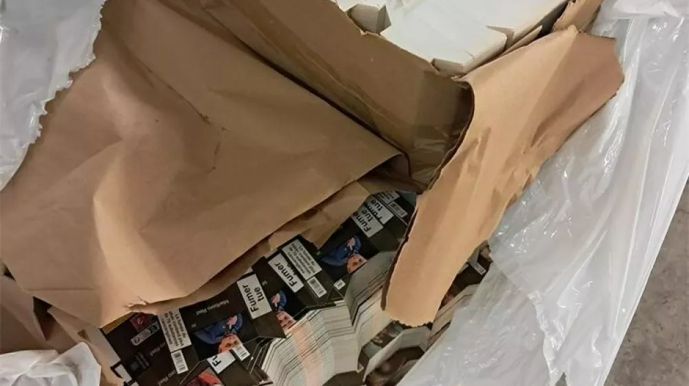 blizu Reke so odkrili nezakonito tovarno cigaret