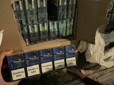 Pri Lendavi so odkrili nezakonito proizvodnjo cigaret.