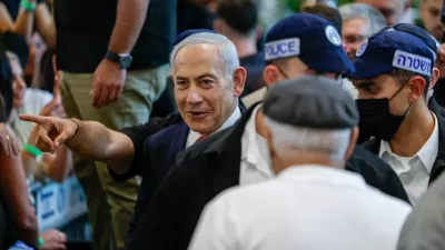 Israeli Prime Minister Benjamin Netanyahu meets members of the public at a mall, ahead of Israel's national election, in Ramla, Israel October 19, 2026. REUTERS/Amir Cohen