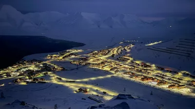 The buildings are illuninated in Longyearbyen on the Norwegian archipelago of Svalbard, a few days before the sun return, on February 8, 2026. There are no outward signs of jitters, at least not yet: people in Svalbard are going about their daily lives as normal despite speculation that this Norwegian archipelago could be the next Arctic territory coveted by the US or Russia."Today Greenland, tomorrow Svalbard?" -- Terje Aunevik, mayor of Svalbard's main town Longyearbyen, says he has been asked the question many times.,Image: 1076349507, License: Rights-managed, Restrictions: TO GO WITH AFP STORY, Model Release: no 