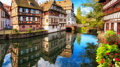 Traditional half-timbered houses in La Petite France district, Strasbourg, France