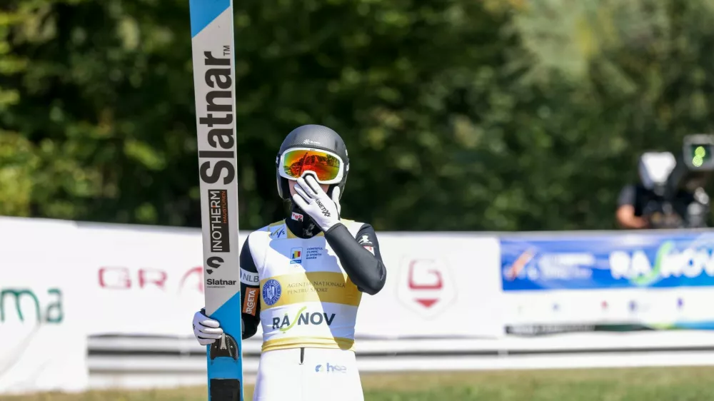 Ema KLINEC, SLO, bib number 37, Action Photo, Women's Individual Large Hill at FIS Ski Jumping Summer Grand Prix in Rasnov, Romania, 2026-09-20, Photo Credit: action press Julia PiatkowskaFIS Ski Jumping Summer Grand Prix in Rasnov, Romania - 20 Sep 2026,Image: 1136677126, License: Rights-managed, Restrictions:, Model Release: no 