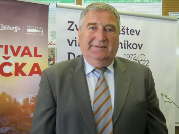 Miran Jurak, predsednik Zveze dru&scaron;tev vinogradnikov Dolenjske