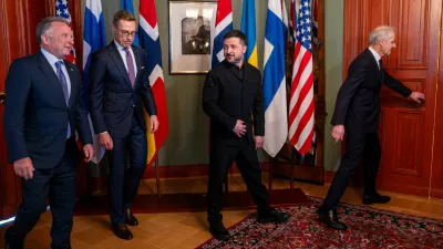 Ukrainian President Volodymyr Zelenskiy meets US Special Envoy Steve Witkoff, Norwegian Prime Minister Jonas Gahr Store and Finnish President Alexander Stubb in Oslo, Norway, October 20, 2026. NTB/Heiko Junge /via REUTERS  ATTENTION EDITORS - THIS IMAGE WAS PROVIDED BY A THIRD PARTY. NORWAY OUT