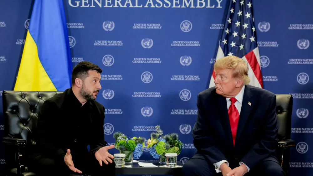 Donald Trump in Volodimir Zelenski