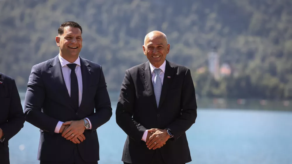 Zoran Stevanović, Janez Jan&scaron;a31.8.2026 - mednarodni Blejski strate&scaron;ki forum (BSF) pod naslovom Moč soustvarjanja prihodnostiFoto: Luka Cjuha