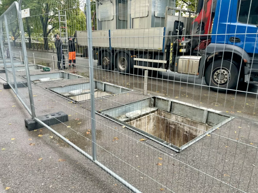 Ljubljana, podzemni zbiralniki, odpadki, smeti, Voka Snaga, Poljanski nasip