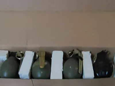 Pri &Scaron;entjurčanu so zasegli &scaron;tiri ročne bombe. 