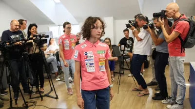 - Nika Prevc,- 07.09.2026. - Tiskovna konferenca smučarjev in smučark skakalk pred začetkom sezone v smučarskih skokih in poletih.
