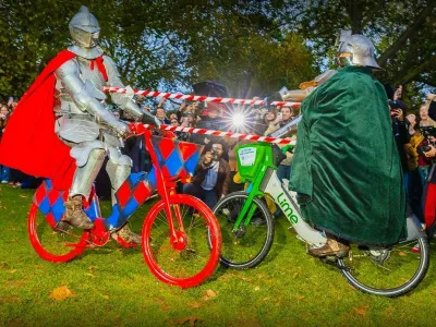 Vite&scaron;ki dvoboj na e-kolesih / Foto: Instagram