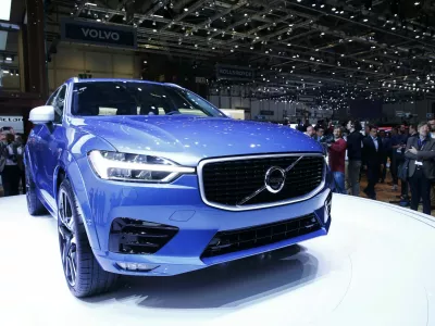 The new Volvo XC60 car is seen during the 87th International Motor Show at Palexpo in Geneva, Switzerland, March 7, 2017. REUTERS/Denis Balibouse
