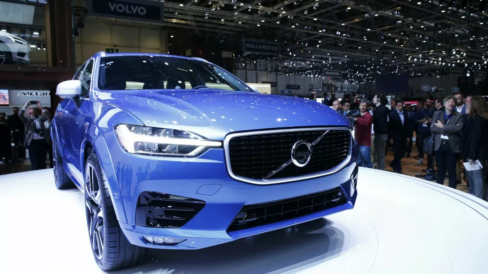 The new Volvo XC60 car is seen during the 87th International Motor Show at Palexpo in Geneva, Switzerland, March 7, 2017. REUTERS/Denis Balibouse