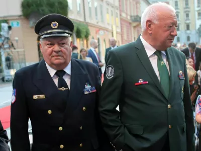 Ladislav Lipič, Alenka Ermenc- 24.06.2019 - Proslava ob dnevu državnosti - 28.let samostojne Slovenije - Kongresni trg, Ljubljana//FOTO: Jaka Gasar