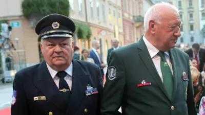 Ladislav Lipič, Alenka Ermenc- 24.06.2019 - Proslava ob dnevu državnosti - 28.let samostojne Slovenije - Kongresni trg, Ljubljana//FOTO: Jaka Gasar