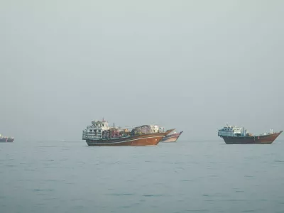 Vessels at the Strait of Hormuz, as seen from Musandam, Oman, October 23, 2026. REUTERS/Stringer
