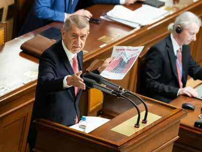 Praha 21.10.2026 Vl&aacute;dn&iacute; n&aacute;vrh z&aacute;kona o st&aacute;tn&iacute;m rozpočtu Česk&eacute; republiky na rok 2027 Andrej Babi&scaron; (ANO),Image: 1145312769, License: Rights-managed, Restrictions: Image must be credited: 'Ladislav Křivan / MAFRA / Profimedia', Model Release: no, Pictured: Andrej Babi&scaron; 