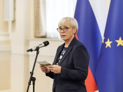 Ljubljana, Predsedniska palaca.Sprejem zagovornikov oziroma vodij in drugih predstavnikov evropskih organov za enakost.Nagovor predsednice republike Natase Pirc Musar.