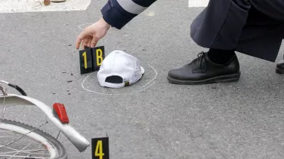 prometna nesreča - kolesar - avtobus, Policija