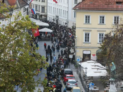 Nepopisna gneča v Ljubljani. Ali bodo lahko vsi, ki želijo, oddali svoj glas?