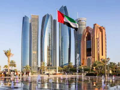 Abu Dhabi mesto.