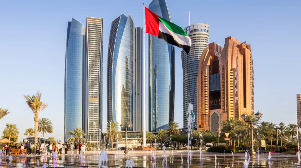 Abu Dhabi mesto.
