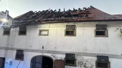 Ptuj.Intervencija ob pozaru na Ptuju.Foto: Dzenana Kmetec