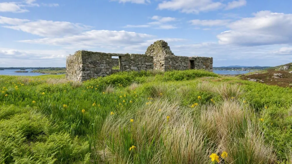 Story from Jam Press (Historic Isle Sale)Pictured: The private and accessible island extending to about 970 acres.Entire historic ISLAND that once sheltered Scotland's Bonnie Prince Charlie after he fled famous battle goes on saleAn entire historic island that once sheltered Scotland's Bonnie Prince Charlie after he fled the Battle of Culloden is up for sale.The Isle of Wiay, just off the east coast of Benbecula in the Outer Hebrides, extends to approximately 970 acres and comes with sandy beaches, freshwater lochs, sheltered anchorages and an abundance of wildlife.Beinn a' Tuath is the island's highest point at 335ft above sea level.The location also has strong Jacobite associations.In 1746, Bonnie Prince Charlie is said to have sought refuge on Wiay while fleeing government forces following his defeat at Culloden, as reported by Luxury Property News.A cave at the foot of Beinn a' Tuath, known locally as Prince Charlie's Rest, is traditionally believed to have sheltered the prince during his escape.Wiay was once home to a small crofting community and traces of its past remain, including the ruins of a cottage overlooking Bagh na Murla, a sheltered bay on the western shore.Planning consent was previously granted to renovate the cottage, although it has now lapsed.The island has no services.Its freshwater lochs offer fishing opportunities, while sporting rights are included in the sale and stalking is among the island's sporting pursuits.The remote landscape has recorded nesting sites for both golden eagles and white-tailed sea eagles.Wiay has also supported around 200 sheep in the past, with good grazing on its lower slopes.Sheltered by Benbecula to the west, the island boasts far-reaching views across the surrounding waters, with the Cuillin mountains of Skye visible on the eastern horizon on clear days.Estate agent Carl Warden said: "The opportunity to own an entire Hebridean island with an asking price below Ł1 million is certain to capture people's imagination."Add in Wiay's traditional connection to Bonnie Prince Charlie, its sandy beaches and extraordinary wildlife, and you have a property with a remarkable story to tell."With approximately 970 acres to call your own, it offers privacy and a sense of escape in a spectacular setting."Wiay is part of the Uists, a chain of interconnected islands in the southern Outer Hebrides.Balivanich on Benbecula is the closest settlement and serves as the commercial and administrative hub of the Uists, with shops, supermarkets, healthcare facilities, schools, caf&eacute;s and Benbecula Airport, which provides regular flights to the mainland.The wider Uists are known for their white-sand beaches, machair grasslands, freshwater lochs and abundant wildlife including seals, dolphins and whales, as well as their strong tradition of language and culture.After his crushing defeat at Culloden, Bonnie Prince Charlie went into hiding as government forces hunted him across the Highlands and islands.He eventually escaped to France, helped by Flora MacDonald, who disguised him as her serving woman.The Isle of Wiay is being offered by agents Bell Ingram at offers over Ł995,000.ENDSEDITOR'S NOTE: Non-Exclusive Licence: A non-exclusive licence has been obtained directly from the verified copyright holder. The copyright holder retains the ability to license the content elsewhere.,Image: 1141365521, License: Rights-managed, Restrictions: EDITOR'S NOTE: Non-Exclusive Licence: A non-exclusive licence has been obtained directly from the verified copyright holder. The copyright holder retains the ability to license the content elsewhere., Model Release: no 