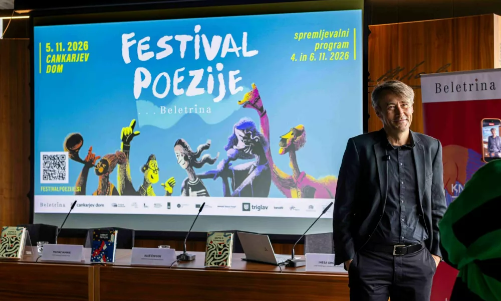 Ale&scaron; &Scaron;teger, svetovalec programa Festivala Poezije F Kristina Bursać