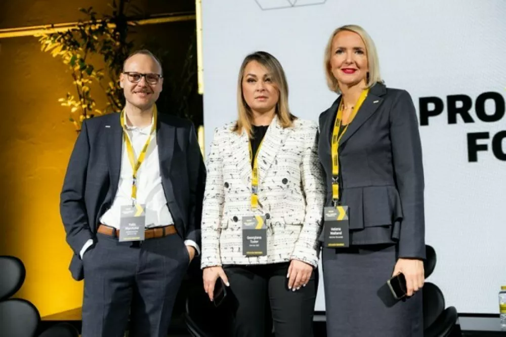 Felix Marotzke, Georgiana Tudor in Helena Walland (Foto: K&auml;rcher Slovenija arhiv)