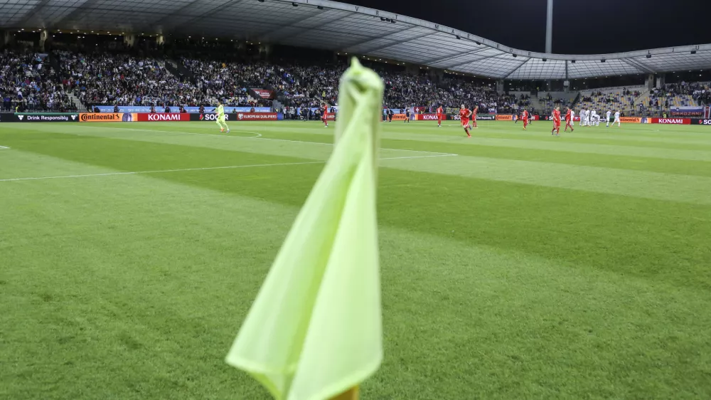 nogometni stadion Ljudski vrt v Mariboru - nogometno igri&scaron;če - nogomet - Slovenija: &Scaron;vica, kvalifikacije za EP 2016, skupina E:     //FOTO: Jaka Gasar