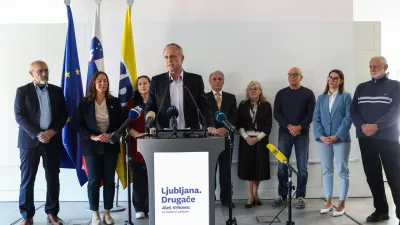 - Ale&scaron; Hojs, podpredsednik SDS in predsednik MO SDS Ljubljana,- Ale&scaron; Vrhovec, kandidat za župana Ljubljane iz stranke SDS,- Maru&scaron;a Babnik, poslanka SDS,- SDS mediji- 13.10.2026. - novinarska konferenca Mestnega odbora SDS Ljubljana, na kateri so uradno predstavili kandidata za župana Mestne občine Ljubljana in listo kandidatov za mestni svet ter ključne točke programa za razvoj Ljubljane.//FOTO: Bojan Velikonja