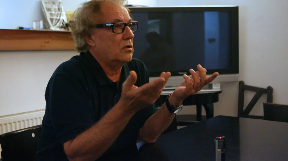Lordan Zafranovič, hrva&scaron;ki režiser, producent, scenarist, avtor dokumentarne serije Tito - Zadnje priče oporoke//FOTO: Tomaž SkaleOPOMBA: ZA OBJAVO V PRILOGI &ndash; DNEVNIKOV OBJEKTIV - INTERVJU 2012