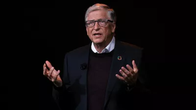 FILE PHOTO: Bill Gates makes opening remarks during the annual Gates Foundation's Goalkeepers Summit in Manhattan, New York City, U.S., September 22, 2025. REUTERS/Caitlin Ochs/File Photo