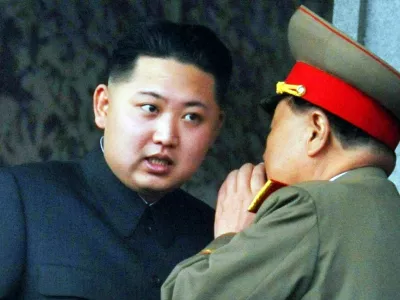 Kim Jong-un, also romanised as Kim Jong-eun or Kim Jung-eun, (born 8 January 1983 or 1984), is the incumbent supreme leader of North Korea, as of 28 December 2011. He was officially declared the supreme leader following the state funeral for his father, Kim Jong-il. He is the third and youngest son of his deceased predecessor Kim Jong-il and his consort Ko Young-hee. From late 2010, Kim Jong-un was viewed as heir apparent to the leadership of the nation, and following his father's death, he was announced as the 'Great Successor' by North Korean state television.He is a Daejang in the Korean People's Army, a military rank equivalent to that of a General. Kim is said to have studied computer science privately in North Korea. He obtained two degrees, one in physics at Kim Il Sung University and another at the Kim Il Sung Military Academy. At 28 years of age, he is the world's youngest head of state.,Image: 279333939, License: Rights-managed, Restrictions:, Model Release: no 